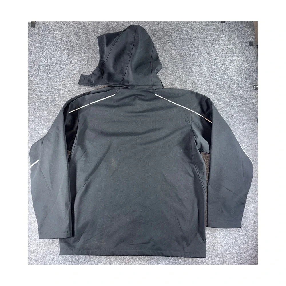 Nike Florida Rush Soccer Club Softshell Jacket Black Full Zip Hooded Mens XL